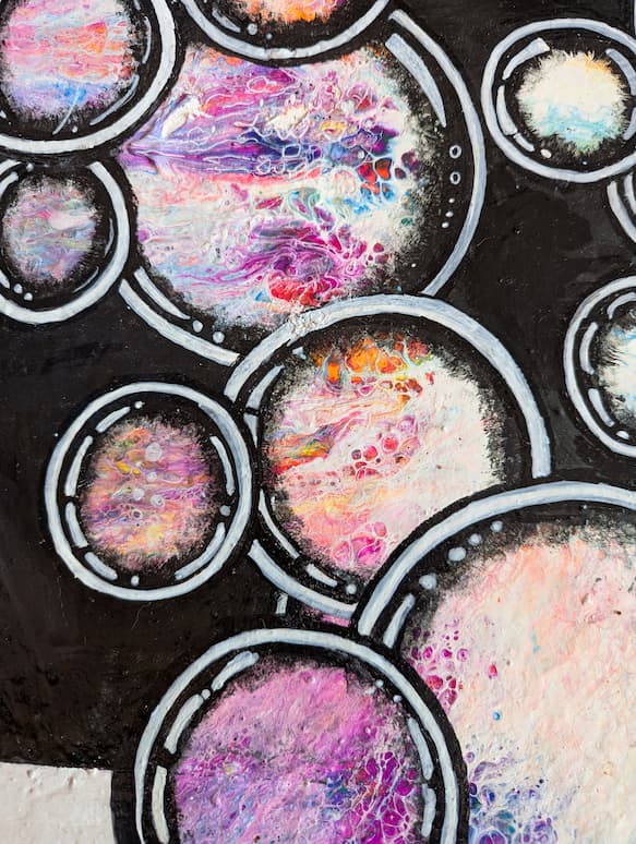 Art Piece "Psychedelic bubles"