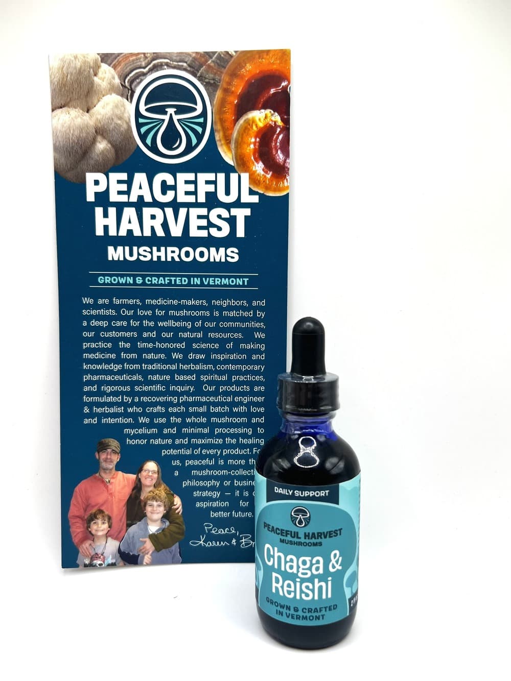 Double Strenght Tincture Chaga & Reishi - Organic